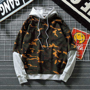 Sudadera con Capucha Personalizada Unisex de Invierno, Estilo Hip Hop, con Estampado de Camuflaje, Bordado y Sublimación, Etiqueta Privada - Product Image 3