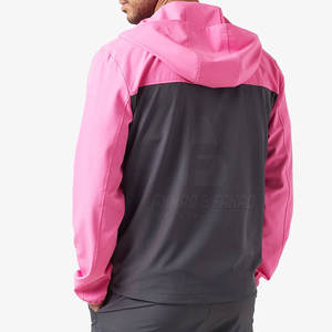 Ensemble court coupe-vent d'hiver à capuche pour homme - Look streetwear tendance avec veste et short, motif uni, léger - Product Image 5