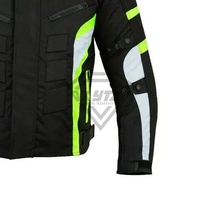 Veste de moto professionnelle imperméable, équipement de protection avec bandes réfléchissantes néon haute visibilité pour hommes, pour la conduite estivale