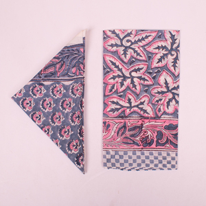 Écharpe carrée en coton à motifs floraux tendance, bandana multifonctionnel, printemps été, rose, violet, bandana à motifs - Product Image 5