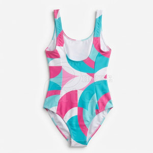 Traje de Baño Deportivo de Una Pieza para Mujer, Impresión Personalizada, Secado Rápido, Tela Elástica, para Playa, Piscina, Entrenamiento Deportivo - Product Image 2