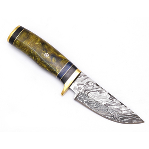 Nouvel Arrivage Couteau Bowie Artisanal de Qualité Industrielle Personnalisé pour Camping et Chasse, Acier Damas Droit, Manche en Bois, OEM, Durable - Product Image 2