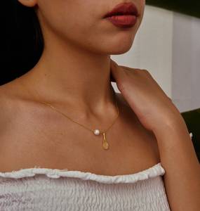 Tennis Ball Necklace 925 Sterling Silver Gold Plated Sports Pendant Jewelry Women Men Custom Logo Wholesale OEM ODM Party - Product Image 4