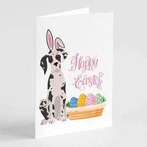 Harlequin Great Dane easter บัตรอวยพรแพ็คการ์ดเปล่า8ใบ A7แปลกพร้อมซองจดหมายขนาด5x7 - Product Image 1