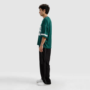 เสื้ออเมริกันฟุตบอลทรงสปอร์ตของผู้ชายเสื้อตาข่ายทรงหลวมรัดรูปพิมพ์ลายตัวเลขได้ตามต้องการ - Product Image 2