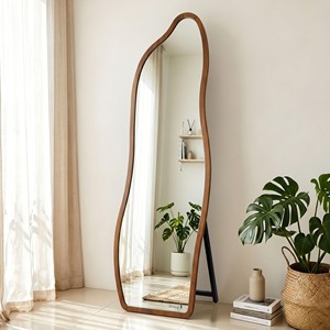 Espejo de Pared Hexagonal de Madera de Mango con Marco Geométrico, Venta al Por Mayor |   Aqdus Saleem - Product Image 4