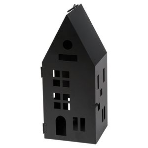 โคมไฟตกแต่งรูปทรงบ้านโลหะ งานฝีมือแบบดั้งเดิม เครื่องประดับคริสต์มาส - Product Image 3