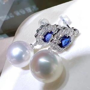 Boucles d'oreilles pendantes fines de style coréen, simples et élégantes, en perles naturelles, luxe léger et raffiné, pour femmes - Product Image 3