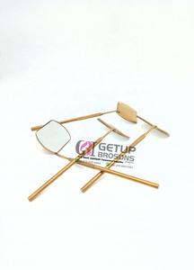 Miroir d'extension de cils de haute qualité, nouveau design, éclairé, en acier inoxydable, finition argentée, logo personnalisé, instruments de beauté - Product Image 5