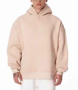 Wholesale Two Piece Crop Top Hoodie and <b>Set</b> for men Custom Fleece Oversized Cropped - Product Image 6