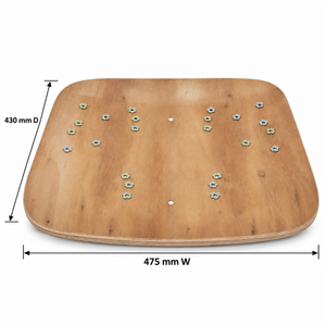 Siège de chaise de bureau en panneau de contreplaqué moulé sur mesure avec cadre interne et pieds de soutien renforcés, conception ergonomique incurvée de qualité commerciale - Product Image 2