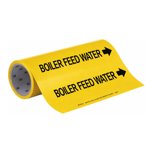 Marcador de Tuberías Flexible Brady para Tuberías de Alimentación de Agua de Calderas de Alta Temperatura - Product Image 3