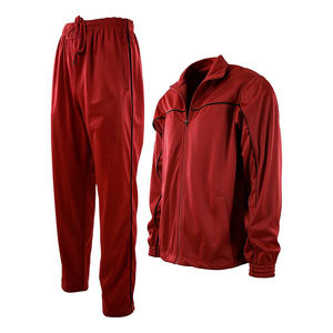 Ensemble de survêtement noir pour homme, manches longues, fermeture éclair, couleur unie, col montant, pantalon de jogging, sportif, séchage rapide, coupe régulière, automne - Product Image 6