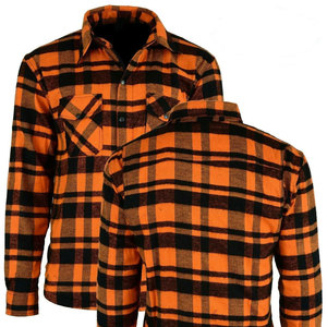 Camisa de Franela Extra Suave a Cuadros para Motociclistas, Dos Bolsillos, Impermeable, Resistente al Viento, Ignífuga, Anti-UV, de Algodón para Invierno - Product Image 1