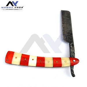 Navaja de Afeitar Profesional de Acero Inoxidable para Barbería, Afeitado de Barba, Cuidado Personal, Uso en Salón y Hogar, Diseño Clásico con Mango de Madera - Product Image 2
