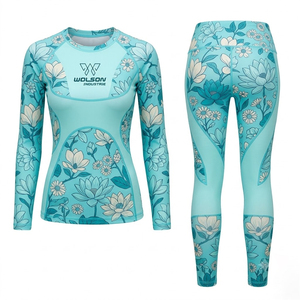 Conjunto Deportivo de Compresión para Mujer con Material Transpirable de Secado Rápido para Fitness, Entrenamiento en Gimnasio y Rendimiento Atlético - Product Image 1