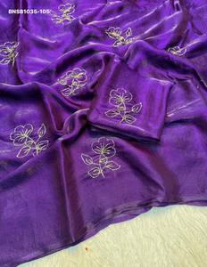 Colección Premium de Sarees y Blusas de Seda Suave con Hilo, Lentejuelas y Trabajo Zari a Precio de Mayoreo Saree Love - Product Image 3