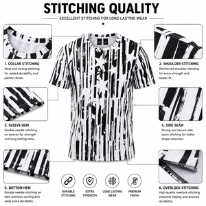 Camiseta Sublimada para Hombre, Diseño Personalizado, Impresión Completa, Manga Corta, Ropa Deportiva, Venta al Por Mayor, 100% Algodón - Product Image 6