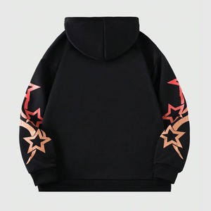 Sudadera con Capucha para Hombre, 100% Algodón Francés, Estampado de Calavera Vintage, Estilo Casual de Invierno, con Cordón Ajustable, Hombros Caídos, Manga Larga, Personalizable OEM - Product Image 2