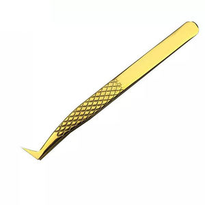 Pince à épiler pointue personnalisée 2025, très vendue, pour sourcils, avec logo personnalisé, poignée diamant, en acier inoxydable de haute qualité, pour usage professionnel en salon - Product Image 2