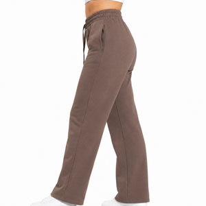 Pantalones Deportivos de Pierna Recta Personalizados para Mujer, 280 GSM, Algodón, Poliéster, Felpa, para Gimnasio, Entrenamiento, Marca Privada - Product Image 3