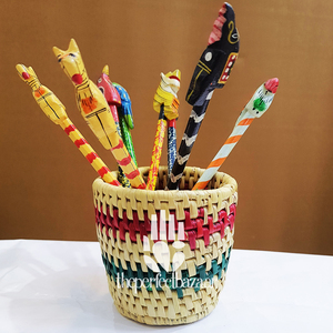 Support à stylos en herbe Munj coloré pour décoration de bureau, baptême et anniversaire - Product Image 4