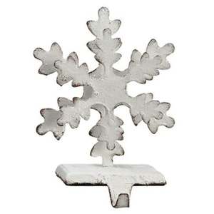 Wholesale Christmas Stocking Holder Rustic Silver Snowflake <b>Mantel</b> Hook Heavy Duty <b>Fireplace</b> Hanger Metal Holiday Stand Rack - Product Image 5