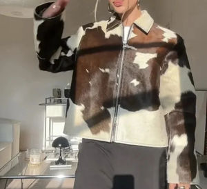 Chaqueta de Cuero para Mujer, Nueva Colección 2026, Alta Calidad, Material Crudo Transpirable, Resistente al Viento, Ecológica, Estilo Urbano, Hecha en Fábrica - Product Image 1