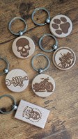 Porte-clés en bois personnalisé, écologique, minimaliste, gravé, léger, fournisseur en gros