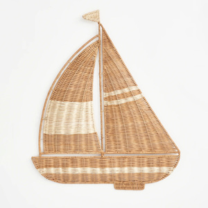 Seashell wall charms coastal-inspired wedding decorations woven shell rattan art highest quality - Product Image 2