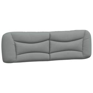 Coussin de tête de lit gris clair 100% polyester avec rembourrage en fibres PP pour la lecture et le repos au lit - Product Image 2