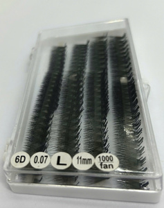 Extensions de cils en bouquets Ultra Speed Easy Fan 3D 4D 5D 6D, PBT coréen, 0.05 0.07, effet mouillé, longueurs mixtes - Product Image 2