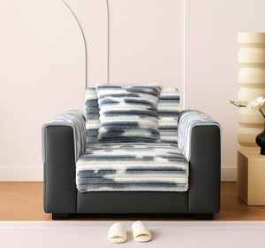 Housse de canapé en fourrure de luxe, protection douce pour canapé, housse de canapé en peluche pour salon, vente en gros, couleur unie moderne, fourrure pelucheuse - Product Image 5