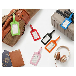 Splendid Class Premium Quality Custom Size Fashionable Style Solid Pattern Acrylic PVC Metal Luggage Accessories Golf <b>Bag</b> <b>Tag</b> - Product Image 1