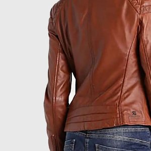 Elegant Style <b>Women</b> Leather <b>Jacket</b> Durable Stitch <b>Smart</b> Look Street Wear Genuine Leather Fashion Outerwear 2026 - Product Image 3