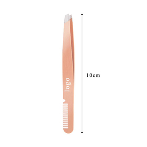 Pinzas de Cejas Profesionales de Acero Inoxidable, Hechas a Mano, de Lujo, Personalizadas, con Punta, Duraderas, de KANEKA ENTERPRISES - Product Image 6