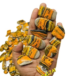 Haute qualité multi-forme bourdon jaspe lâche ovale Cabochon pierre précieuse naturelle pour hommes et femmes Hip Hop fête bijoux - Product Image 1