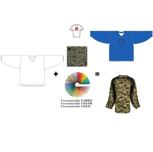 Sudaderas personalizadas de manga larga para hombre, de hóquei sobre hielo, de forro polar, poliéster, sublimadas, uniformes de hóquei. - Product Image 6