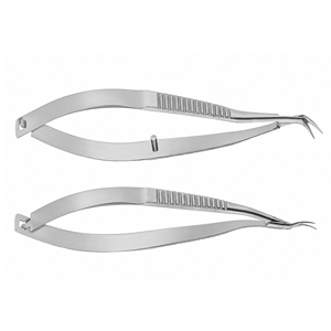 Ciseaux de micro-keratoplastie Lund, instrument chirurgical ophtalmique de précision pour la chirurgie corneenne, certifié CE, manuel, classe I - Product Image 5