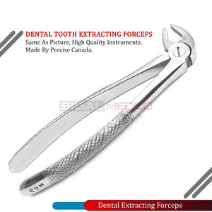 Pinzas de Extracción SM-DS-0386 de Acero Inoxidable Alemán, Instrumentos Manuales para Extracción Dental de Incisivos Inferiores, Caninos, Bicánidos y Raíces - Product Image 5