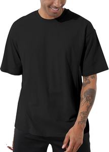 Alta calidad TAMAÑO DE EE. UU. a granel en blanco 100% algodón camiseta de gran tamaño Jersey sublimación logotipo personalizado bordado e impresión hombres camiseta - Product Image 2