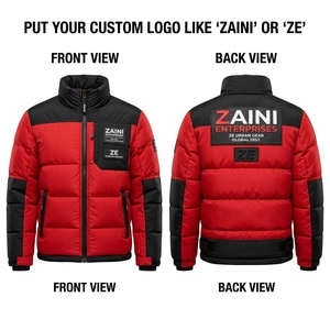 เสื้อแจ็คเก็ตพัฟเฟอร์ลายพรางสำหรับผู้ชาย ZAINI พรีเมียม 240 GSM โพลีเอสเตอร์ บุผ้านวม อุ่นสบายสำหรับฤดูหนาว คอตั้ง ยาว กันลม กันน้ำ มีฮู้ด - Product Image 1