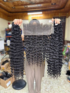 Paquets de cheveux bouclés birmans vierges bruts cheveux bouclés crépus vietnamiens, extension de cheveux humains bouclés birmans pour femmes noires - Product Image 6