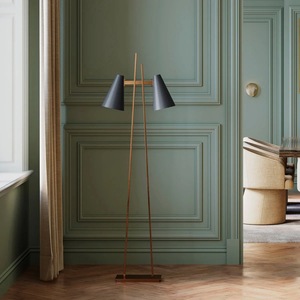 Lampe sur pied décorative en métal avec base chromée pour une ambiance luxueuse - Product Image 2