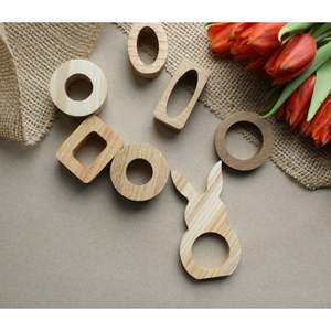 Modern Elegant <b>Resin</b> Napkin <b>Rings</b> for Table Decor - Product Image 4