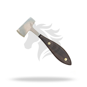 Coupe-crevasses à manche en bois, outil vétérinaire pour le soin des sabots de cheval et le ferrage - Product Image 1