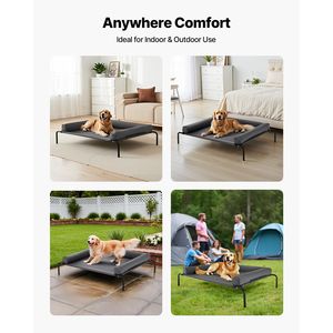 Portable XL Dog Bed for <b>Large</b> Dogs Elevated Raised Dog Cot Washable <b>Pillow</b> Indoor Outdoor Print Pattern Pet Cooling Hammock Bed - Product Image 3