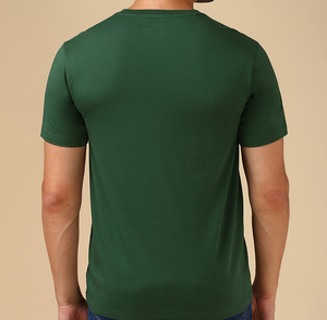 Camiseta de Algodón Lisa para Hombre con Logotipo Personalizado OEM, Corte Regular, Suave, Transpirable, Ecológica, Cuello Redondo, Ropa Casual de Primera Calidad - Product Image 2