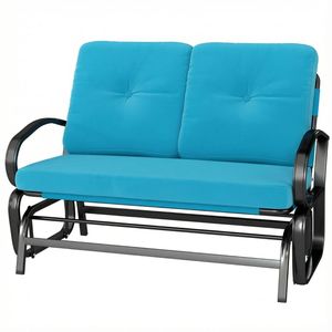 เก้าอี้โยกสีน้ำเงินสำหรับระเบียงกลางแจ้ง - Product Image 5