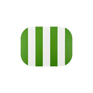 Salvamanteles redondo moderno de MDF lacado con rayas, diseñado para espacios de comedor contemporáneos, colecciones de vajilla de marca privada. - Product Image 4